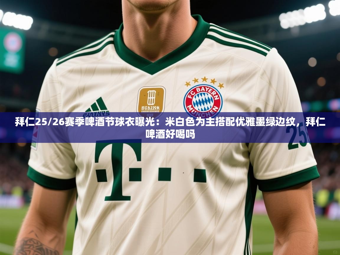 2025开云体育在线网址拜仁25/26赛季啤酒节球衣曝光：米白色为主搭配优雅墨绿边纹，拜仁啤酒好喝吗  第1张